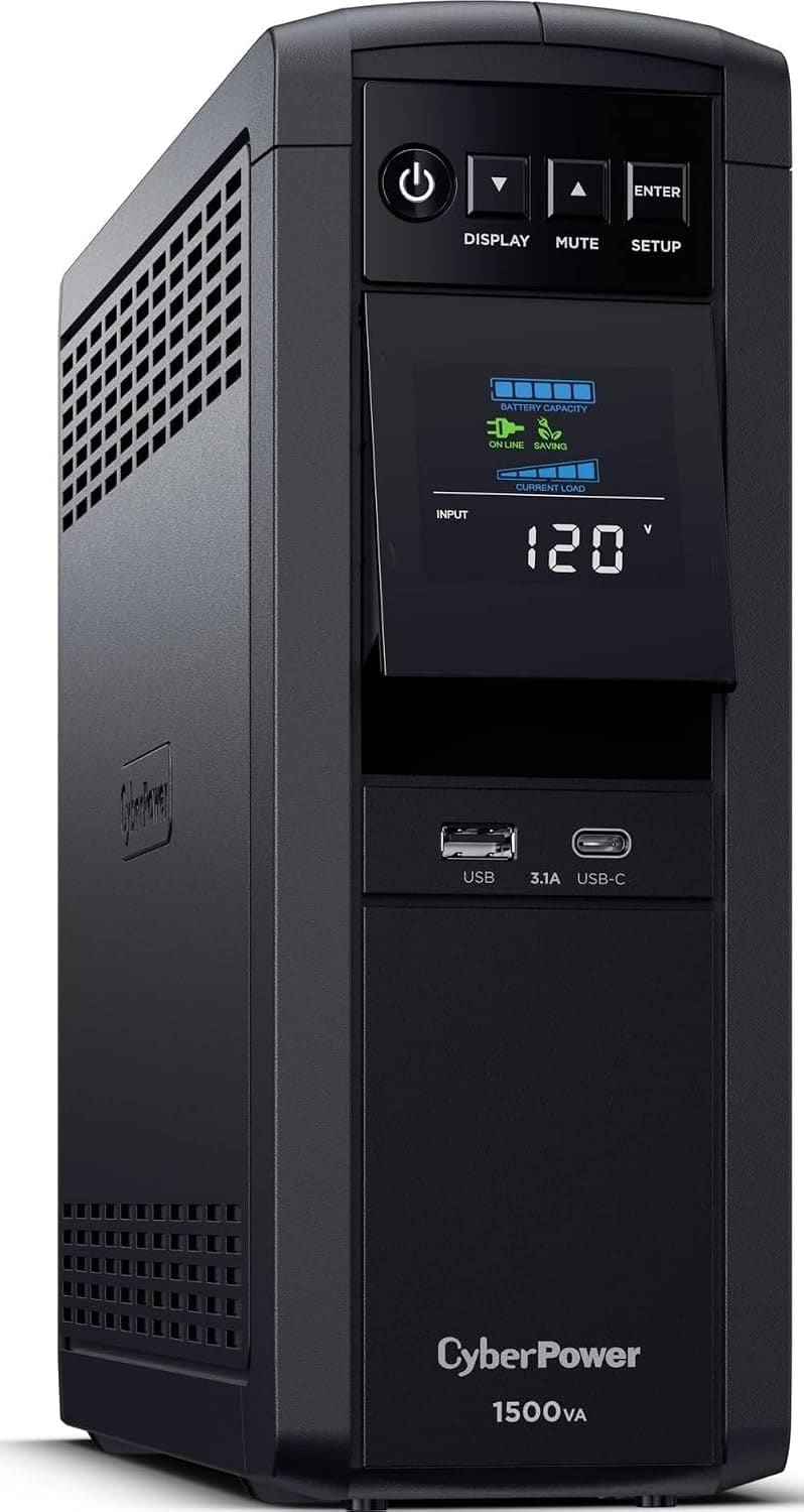 CyberPower CP1500PFCLCD sinewave UPS battery backup