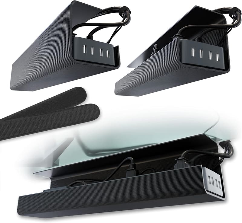 Scanfield under desk cable management tray 2 pack