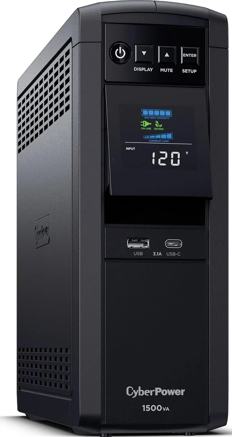 CyberPower CP1500PFCLCD sinewave UPS battery backup