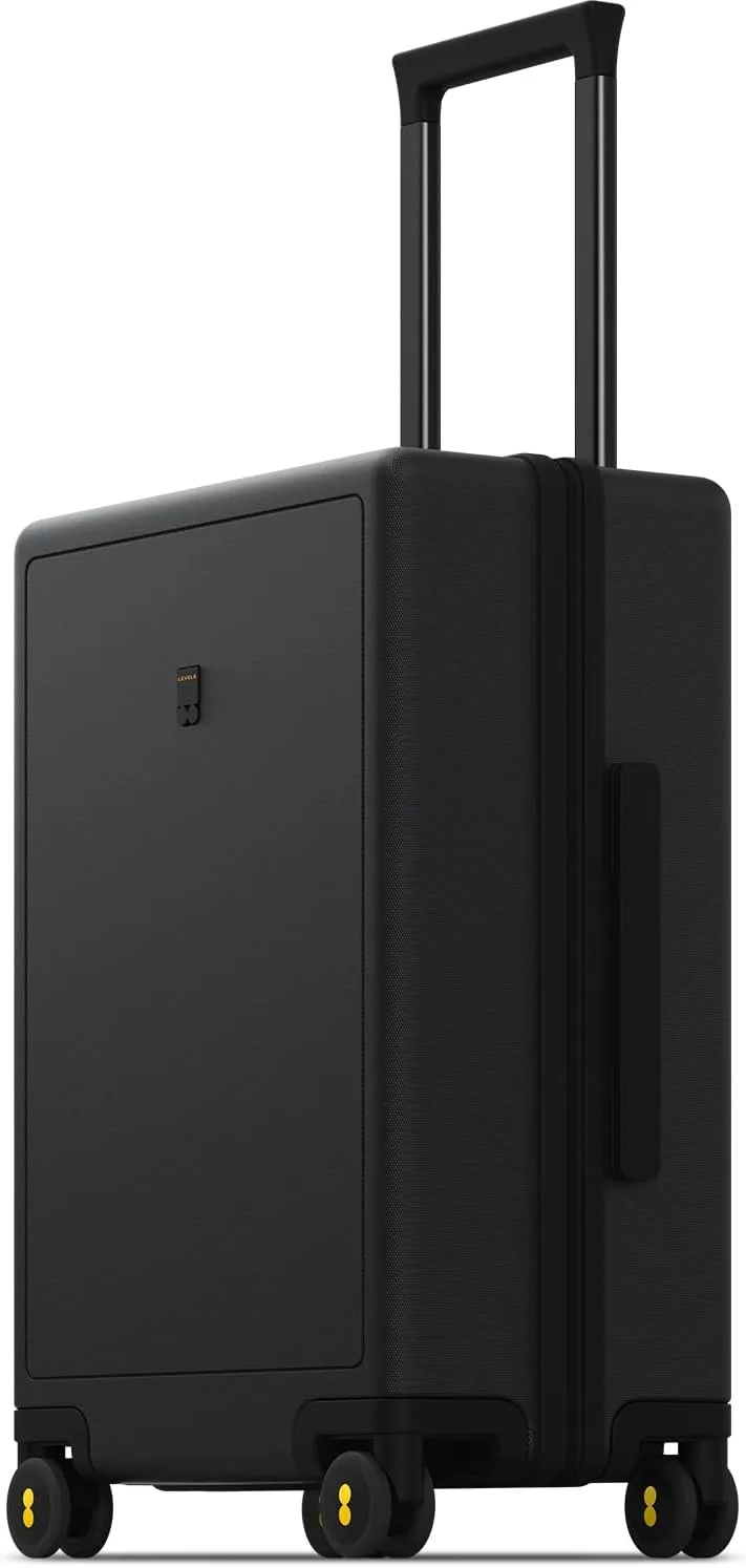 LEVEL8 luminous textured hard shell carry on luggage